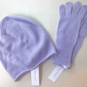Ann Taylor cashmere tech gloves and hat.